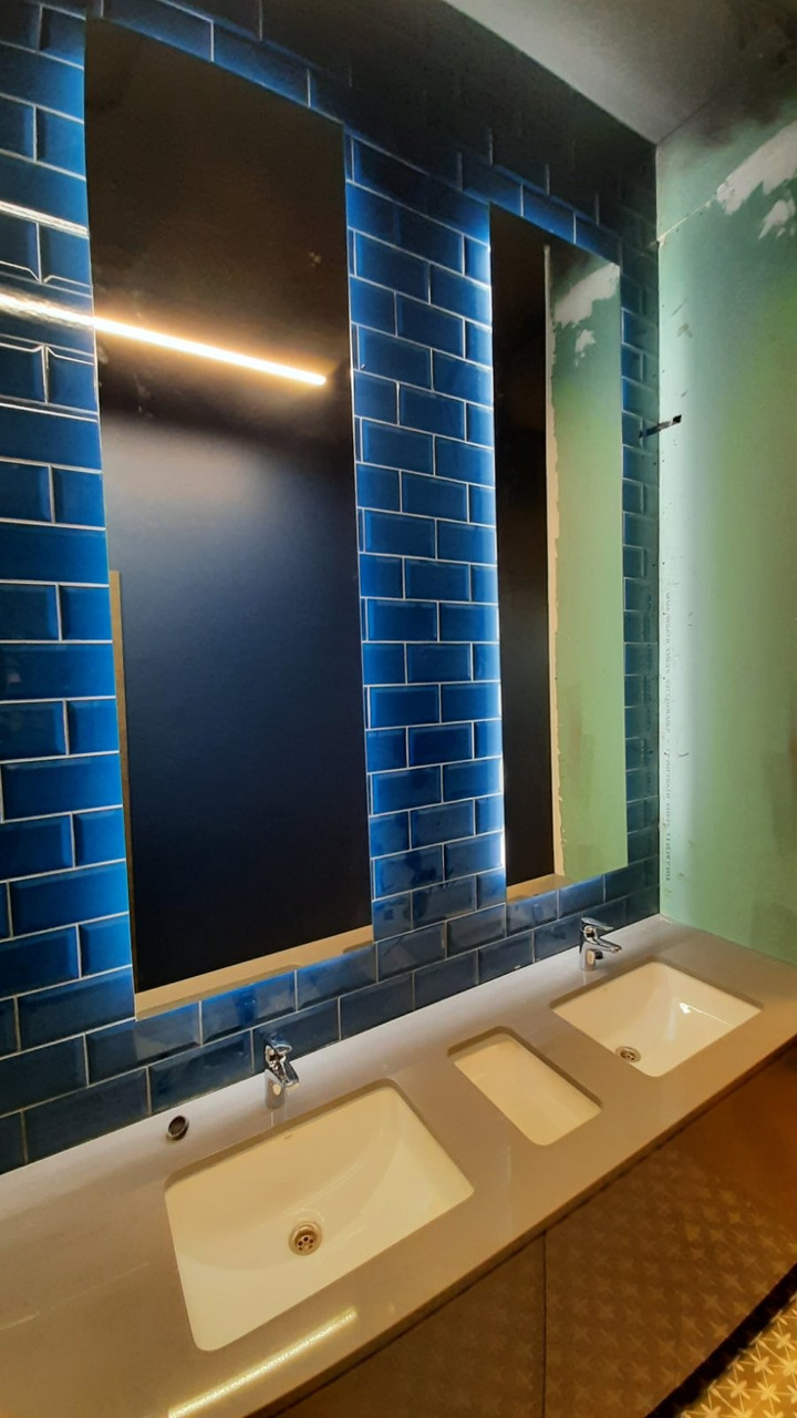 Дзеркала 2штуки для WC (в уборну)  з підсвічуванням 180*50см, фото 1