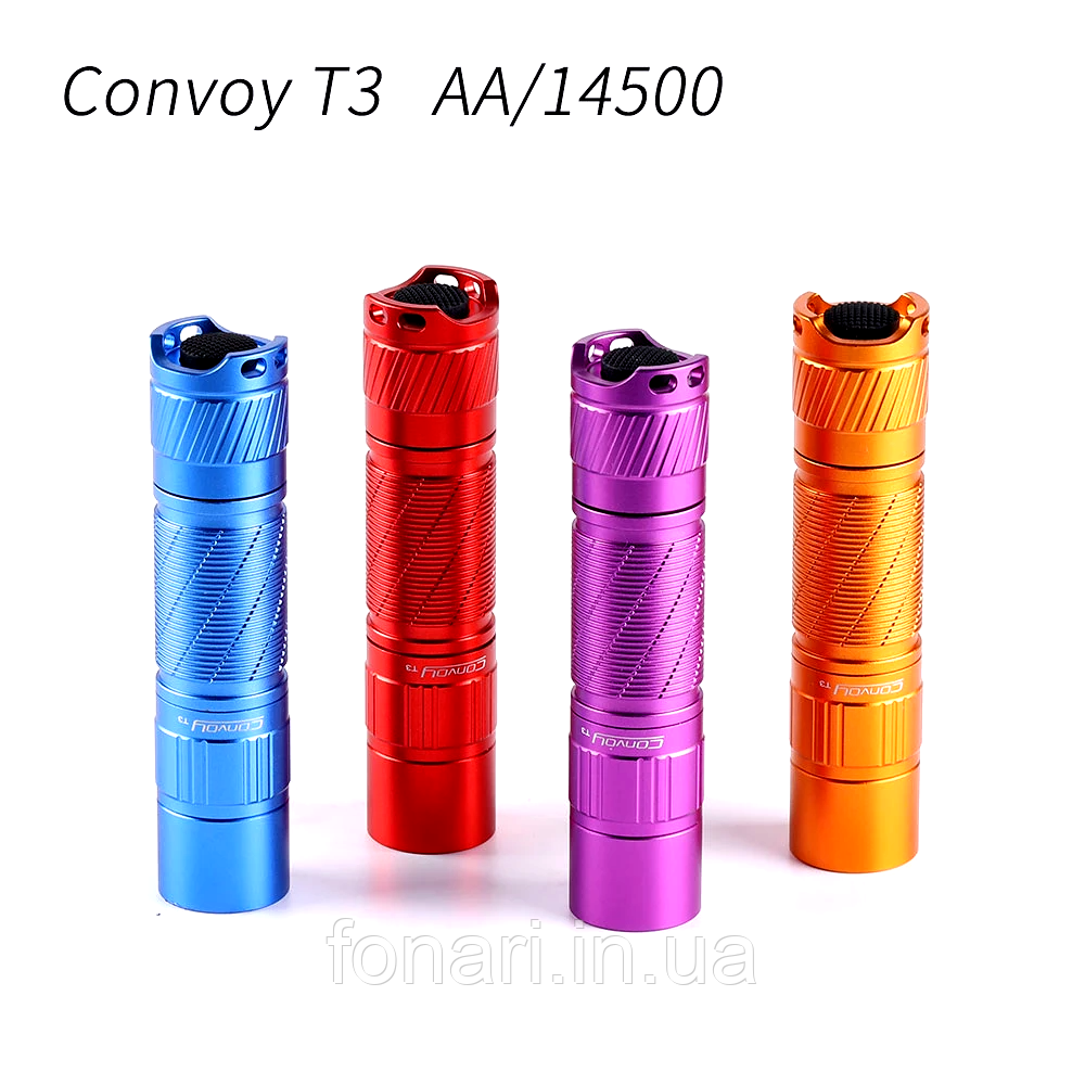 Фонарь Convoy T3 Nichia 219C, 1xAA/14500, 500 люмен