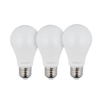 Лампи світлодіодні, набір з 3 шт. LL-0015, LED A60, E27, 12 Вт, 150-300 В, 4000 K, 30000 г, гарантія 3 роки