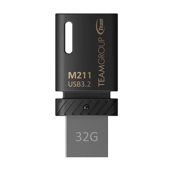 Флешнакопичувач USB3.2 32 GB OTG Type-C Team M211 Black (TM211332GB01)