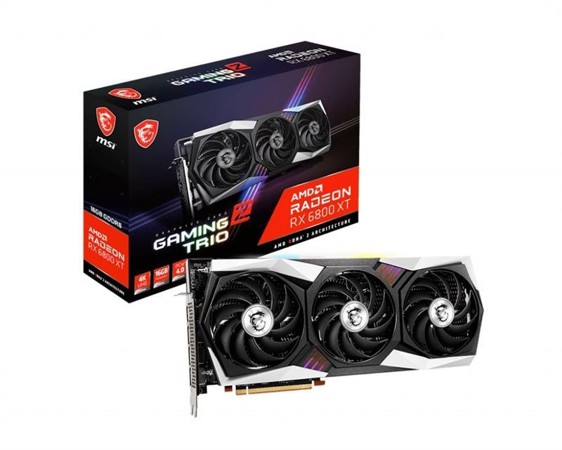 Відеокарта AMD Radeon RX 6800 XT 16 GB GDDR6 Gaming Z Trio MSI (Radeon RX 6800 XT GAMING Z TRIO 16G)