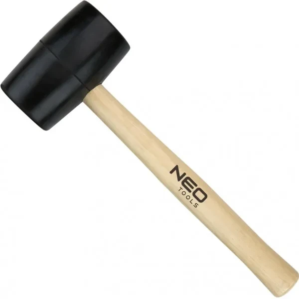 Киянка Neo Tools 25-063 з деревяною ручкою, бойок 63 мм, 680 г