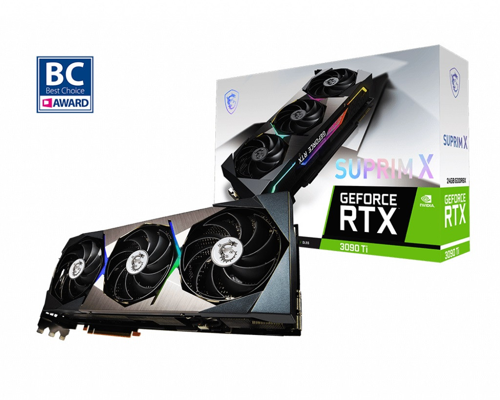 Відеокарта GF RTX 3090 Ti 24 GB GDDR6X Suprim X MSI (GeForce RTX 3090 Ti SUPRIM X 24G)