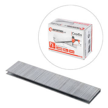 Скоба для степлера PT-1612 30 мм (18GA) 5,7(5,8)x1,25x1,0 мм 5000 шт./пач INTERTOOL PT-8330