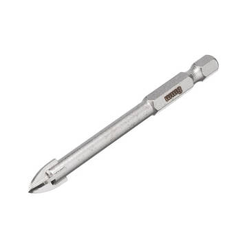 Свердло для скла та кераміки 8 мм HEX 1/4'' (6.35 mm) INTERTOOL SD-0288