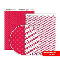 Дизайнерская бумага двухсторонняя ROSA TALENT Love №7 Матовая (5318055), Червоний