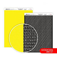 Дизайнерская бумага двухсторонняя ROSA TALENT Be in color №4 Матовая (5318028), Жовтий; Чорний