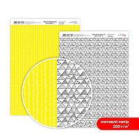 Дизайнерская бумага двухсторонняя ROSA TALENT Be in color №5 Матовая (5318029), Жовтий; Чорний