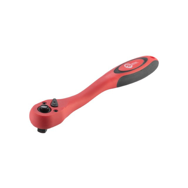 Ручка з хроповим механізмом на 72 зуби 3/8" вигнута Cr-V (Professional) INTERTOOL HT-2108, фото 1