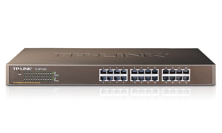 Комутатор TP-Link TL-SF1024 (24хFE, метал, монтаж у стійку)