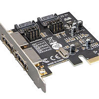 Контроллер Frime ASM1061 (ECF-PCIEto2.2SATAIII.LP) PCI-E-2xеSATA+2xSATA III