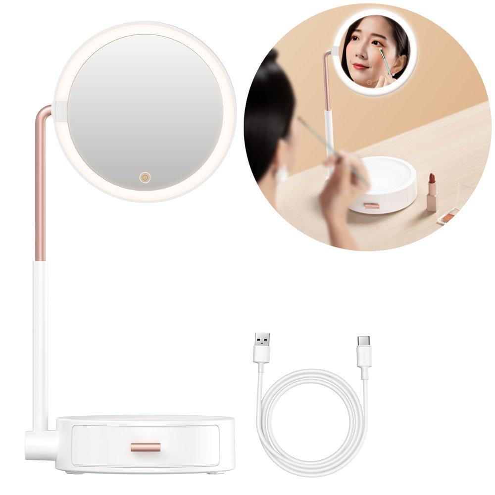 Дзеркало для макіяжу з підсвічуванням Baseus Smart Beauty Series