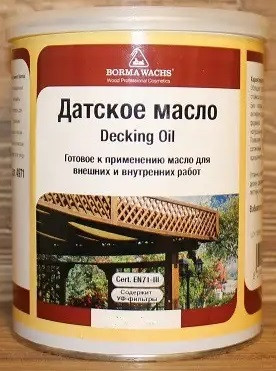 Датське масло Decking Oil прозоре, банка 1 л