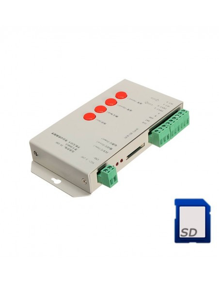 RGB SPI контроллер T-1000S с поддержкой DMX, DMX 512, WS2811, WS2801, WS2812B, 15 A, SD-карта для LED лент - фото 8 - id-p1644308729