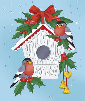 Розпис по полотну Зимова казка 25х30 Ідейка (7159/2)