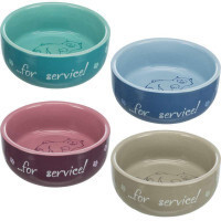 Trixie (Тріксі) Thanks for Service - Миска керамічна для котів з малюнком та надписом, фото 1