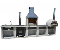 Вуличний камін-барбек "Гарден Шеф" Комплект L