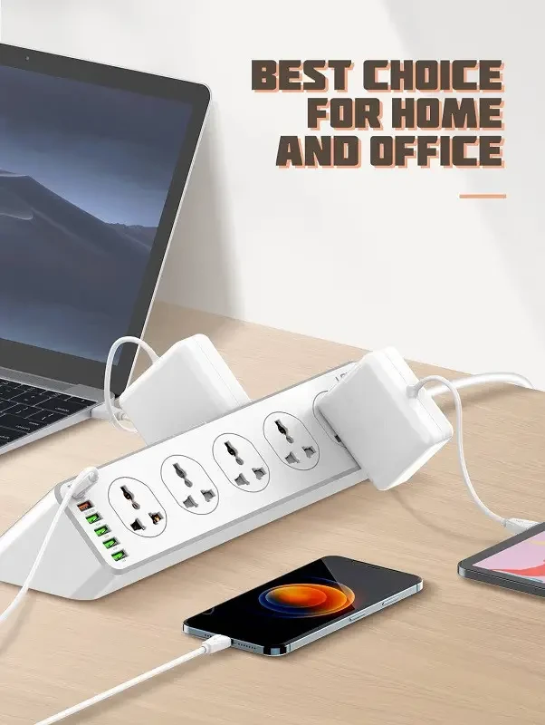 Сетевой удлинитель фильтр 10 розеток + 5 USB + 1 Type-c LDNIO SC10610 ...