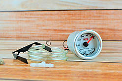 Розрідження у впускному колекторі (економетр) стрілочний Ket Gauge 7706-2 чорний Ø52мм датчик датчик