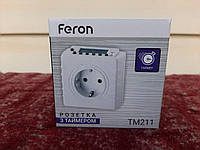 Таймер электронный Feron TM211, недельный. Розетка таймер для аквариума.