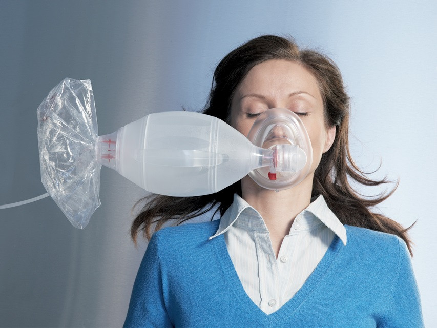 Мішок дихальний ручний GIMA типу АМБУ для дорослих і дітей, Італія, фото 1