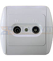 Розетка e.install.stand.815TM TV+радіо з рамкою Standard Cer, E.NEXT (s035031)