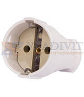 Розетка переносна e.socket.003.16.white, з з/к, 16А біла, E.NEXT (p017003)