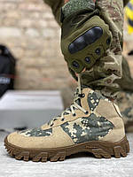 Тактические кроссовки военные ботинки армейские пиксель Зсу замшевые летние