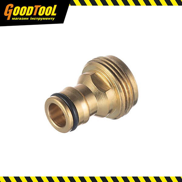 Адаптер латунний на конектор 1/2" із зовнішньою різьбою 1/2" STORM INTERTOOL GE-1201