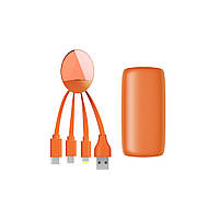 Портативная Батарея Xoopar - Weekender (Оранжевая, 5000 Ма*Ч, С Универсальным Кабелем)