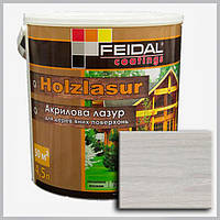 Акриловая лазурь Holzlasur Feidal (белая) 4,5л