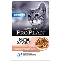 Влажный корм для кошек Purina Pro Plan Nutrisavour Housecat, с лососем 85г*26шт