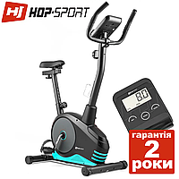 Велотренажер Hop-Sport HS-2080 Spark черно-бирюзовый Магнитный, Германия, До 120 кг