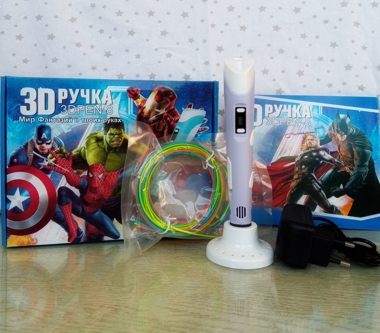 3D ручка у стилі супергероїв Marvel/DC, фото 1