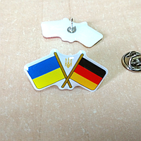 Значок "Прапор України та прапор Німеччини"