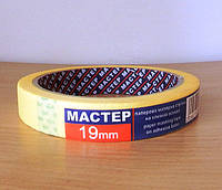 Стрічка малярська "Майстер" 19 мм х20м (жовта)