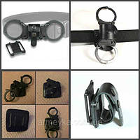 Фіксатор поясний для шарнірних наручників. чорний шкіра Оригінал Британія