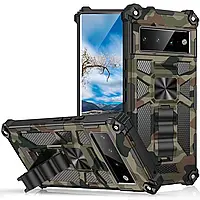 Google Pixel 6 pro противоударный чехол Camouflage Armor камуфляж армия