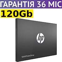 120GB SSD диск HP S650, твердотельный ссд 2.5" накопитель 120 гб для ПК и ноутбука acer, asus, lenovo