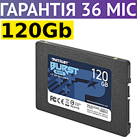 120GB SSD диск Patriot Burst Elite, твердотільний ссд 2.5" накопичувач 120 гб для ПК та ноутбуку