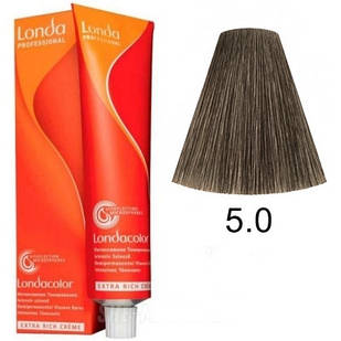 Фарба для волосся без аміаку Londacolor DEMI Permanent 60мл. 5/0 світлий шатен