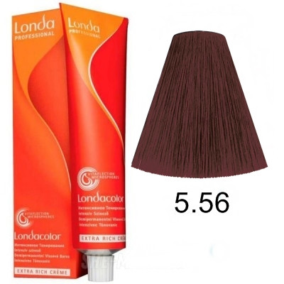 Фарба для волосся без аміаку Londacolor DEMI Permanent 60мл. 5/66 світлий шатен інтенсивно-фіолетовий