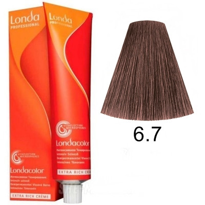 Фарба для волосся без аміаку Londacolor DEMI Permanent 60мл. 6/7 темний коричневий блонд