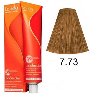 Фарба для волосся без аміаку Londacolor DEMI Permanent 60мл. 7/73 блонд коричнево-золотистий