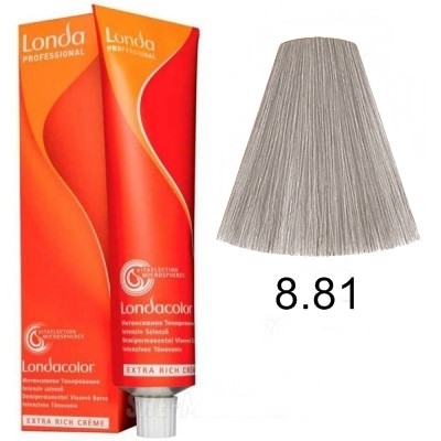 Фарба для волосся без аміаку Londacolor DEMI Permanent 60мл. 8/81 світлий блонд перламутрово-попелястий