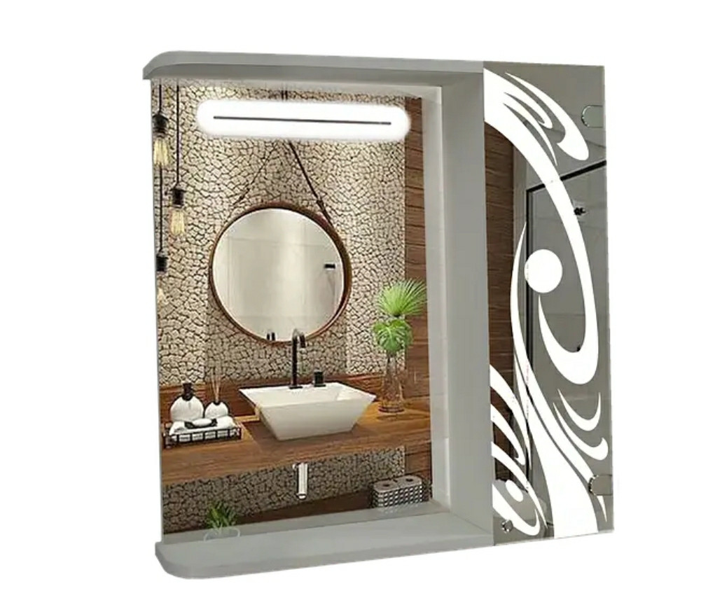 Дзеркальна шафа з підсвічуванням