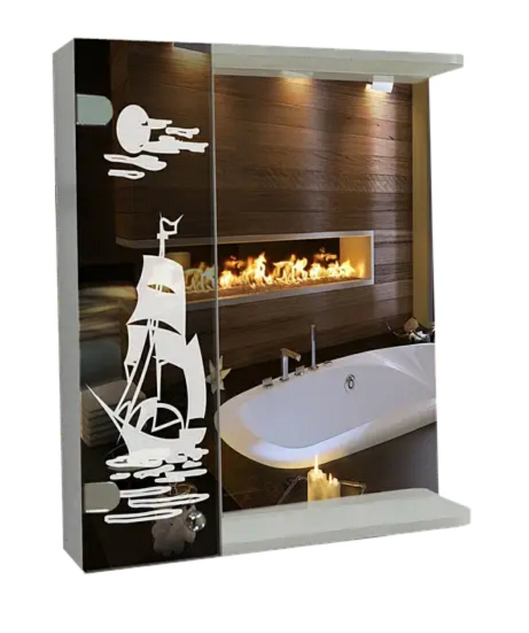 Дзеркальна шафа для ванної кімнати