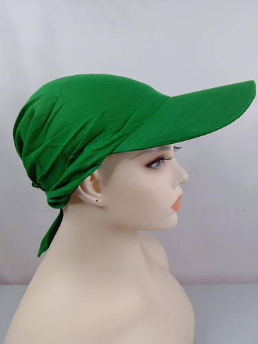 Кепка косынка бандана с козырьком шапочка летняя 54-60 рр сзади на ...