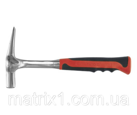 Молоток муляра YATO кованний, m=600 г, L=382 мм.
