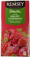 Чай Remsey фруктовий (Малина+Журавлина),20 пакетиків,Польща